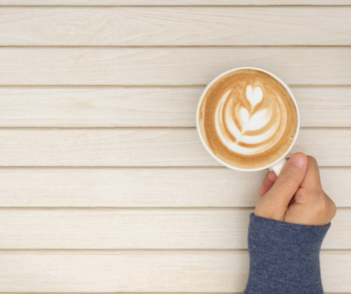 coffee cup on desk