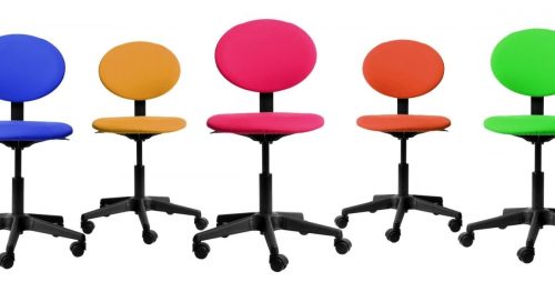 office chairs in different colours