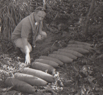 deaf role model Steve clearing unexploded bombs