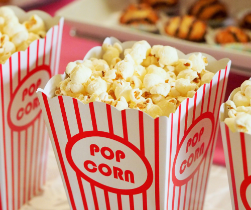 Popcorn at the cinema in a box but not for deaf people